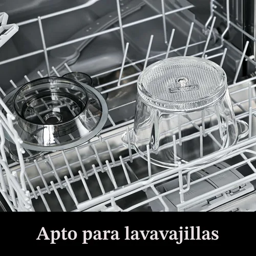 Miniatura 8 de Kitchen in the box Mini procesador de alimentos, picadora eléctrica de carne y picadora de alimentos con potente picadora de verduras de 400W - Un