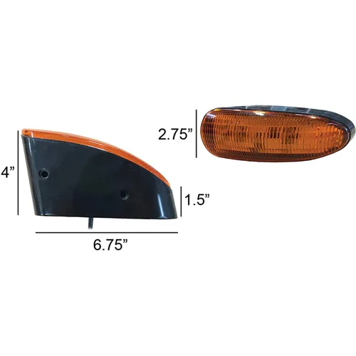 Miniatura 3 de TIGERLIGHTS TL8020 - Luz LED ámbar de cabina de 12 V compatible con/reemplazo para John Deere 310G, 310J, 310K, 310SJ, 310SK, 310SL, 315SG, 410J