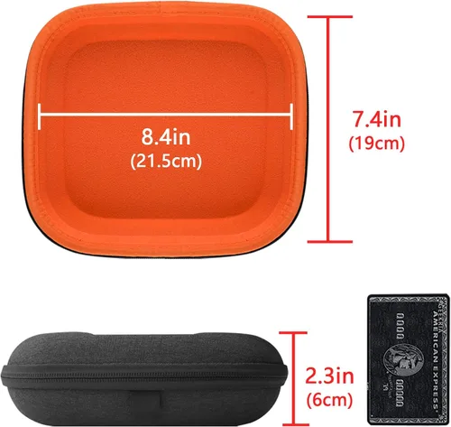 Miniatura 4 de Estuche duro para audífonos ATH-M50, M50x, ANC29, ESW10, WS77, AKG K545, K619, K167, SONY MDR-XB950, MDR-XB920, MDR-XB900 y más, funda de viaje Tela