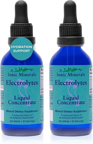 Eidon Electrolytes - Gotas de electrolito líquido, suplemento de minerales iónicos para agregar al agua, reposición y equilibrio del equilibrio de