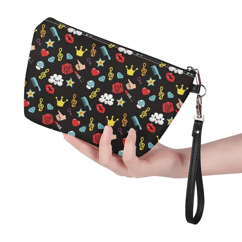 Miniatura 3 de AFPANQZ Bolsas de maquillaje de viaje personalizadas para mujeres y niñas, bolsa de almacenamiento de artículos de tocador, bolso al aire libre