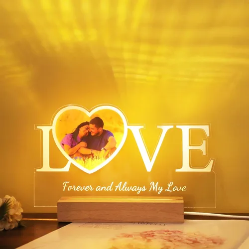 Miniatura 3 de Placa de fotos acrílica personalizada, marco de fotos personalizado regalo para novio, novia, mamá, papá, mejor amigo, regalo personalizado