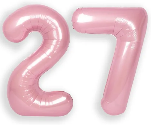 Miniatura 34 de Globo Número 0 de 40 Pulgadas para Niño o Niña Rosa Grande 0-9 Papel de Aluminio Mylar Grande Globo Número 0 Feliz Cumpleaños 0 Fiesta Aniversario