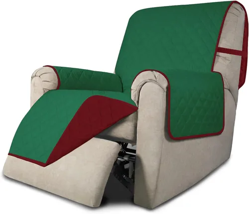 Miniatura 39 de Easy-Going - Funda para sofá, futón y sillón sin reposabrazos, reversible, resistente al agua, para mascotas y niños (azul oscuro/azul claro)