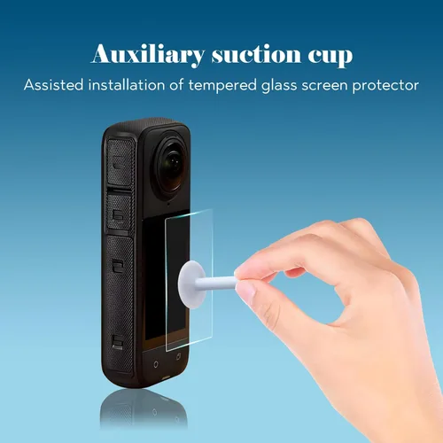 Miniatura 2 de Protector de pantalla para accesorios de aire Insta 360 X4, pantalla LCD de vidrio templado Insta360 X4, Ultra HD, dureza 9H, resistente a