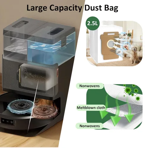 Miniatura 7 de Kit de 25 accesorios para iRobot Roomba Plus 405/505/507 Combo Robot Aspirador, 2 cepillos principales, 6 bolsas de polvo, 6 almohadillas