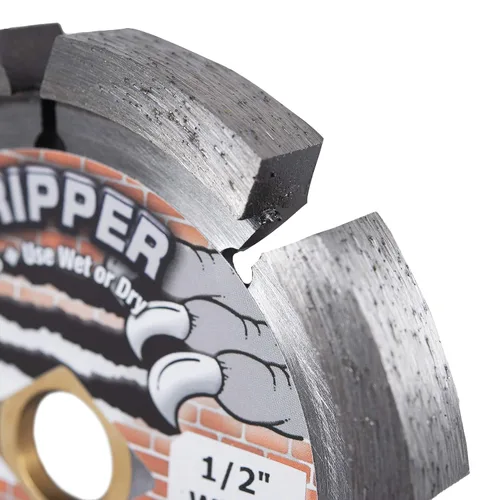 Miniatura 2 de Delta Diamond Ripper Premium - Hoja de diamante de punta de 4 pulgadas, ancho de 1/2 pulgada, para eliminación de mortero (4" X.500)