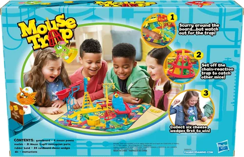Miniatura 3 de Hasbro Gaming Juego de Trampa de Ratón para Niños de 6 años en adelante, Juego Clásico para Niños