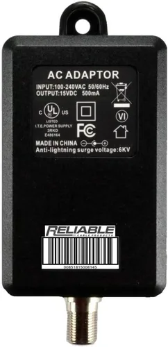 Fuente de alimentación de cable confiable, adaptador de montaje en pared de repuesto OEM de alta eficiencia para amplificadores de caída CATV 15V