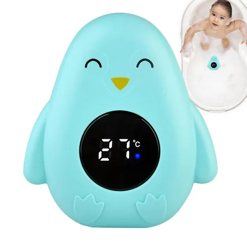 Miniatura 9 de Termómetro de baño para bebés, medidor de agua, medidor de dibujos animados, termómetro electrónico de bañera, monitor de temperatura flotante