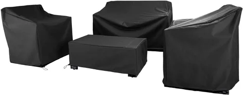 Miniatura 16 de Fundas para Muebles de Patio, Funda para Muebles de Exterior Impermeable, Fundas de Juego de Muebles de Patio para Juego de Conversación al Aire