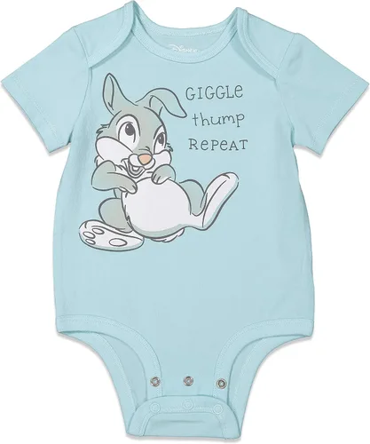 Miniatura 4 de Disney Body unisex de algodón elástico orgánico de manga corta para bebé (paquete de 3)