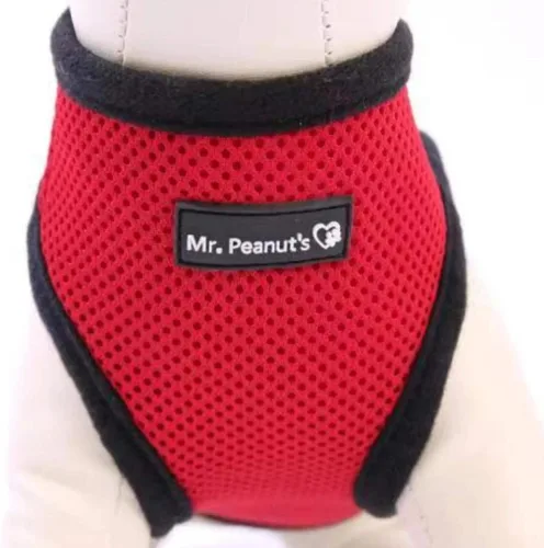 Miniatura 7 de Mr. Peanut's PupTrek - Arnés de malla suave para perros y gatos pequeños (talla XS, negro)