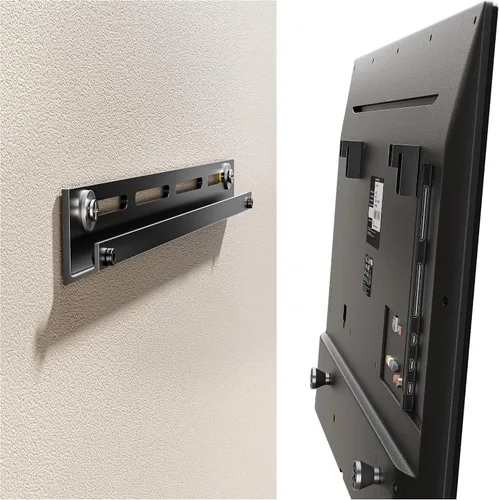 Auoace Soporte de TV pequeño para televisores de 12 a 55 pulgadas, soporte universal de TV de perfil bajo de 1.1 pulgadas, hasta 100 libras, se