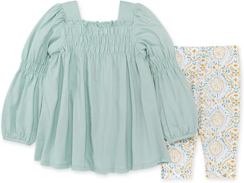 Miniatura 64 de Burt's Bees Baby Conjunto de camiseta y pantalón para bebé, túnica y leggings, 100% algodón orgánico