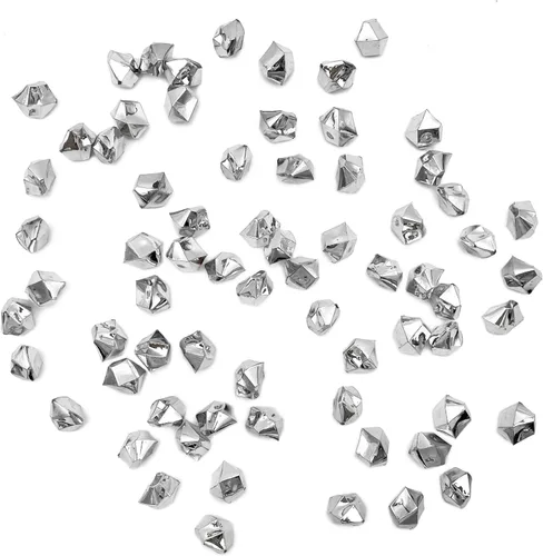 Miniatura 3 de Cubos de hielo triturados falsos, para rellenar jarrones, 11 * 14 mm, 650 piezas, cubos de hielo falsos reutilizables, cubos de cristal acrílico