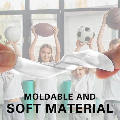 Miniatura 4 de Ptwola 5 protectores bucales deportivos transparentes de fútbol para adultos y jóvenes, para boxeo atlético, protección bucal, para baloncesto
