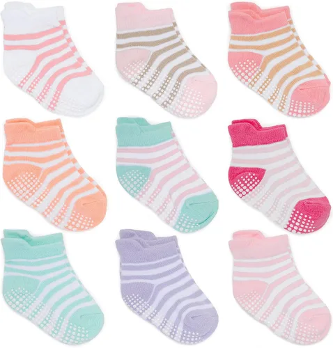 Miniatura 14 de Calcetines tobilleros antideslizantes Zaples para bebés con suelas antideslizantes para bebés, niños pequeños, niños y niñas