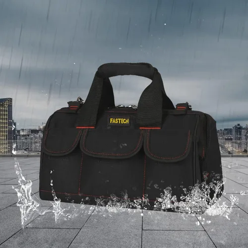 Miniatura 4 de FASTECH Bolsa de herramientas resistente de 22 pulgadas con boca ancha para almacenamiento, transporte y organización de herramientas, bolsa de mano