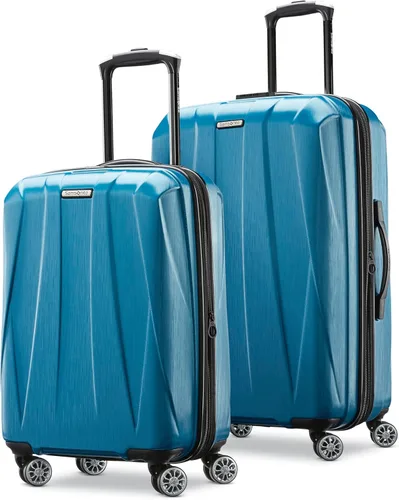 Miniatura 41 de Samsonite Centric 2 Set de maletas rígidas expandibles con ruedas giratorias dobles, Azul Caribe, Juego de 2 piezas (equipaje de mano/grande)