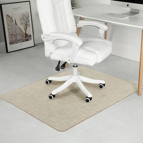 Miniatura 13 de Alfombrilla para Silla para Piso de Madera Dura y Baldosas, 47" x 60" Alfombrilla de Oficina Resistente para Sillas con Ruedas, Antideslizante, Sin