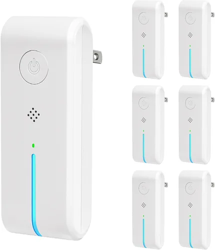 Miniatura 9 de Ionizadores de aire enchufables – ionizador de aire para el hogar, purificador de aire enchufable con luz nocturna negativa sin filtro portátil