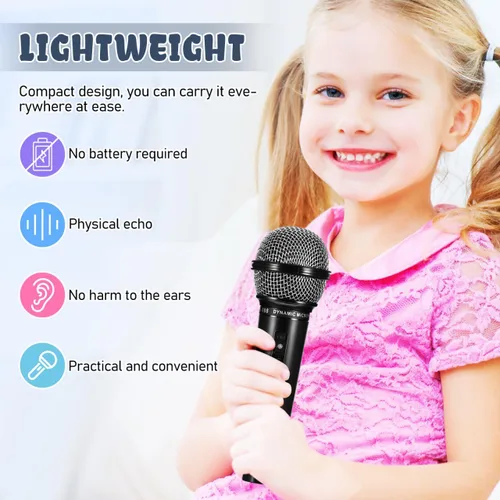 Miniatura 4 de Toyvian Micrófono para niños: accesorio de micrófono falso de plástico, juguete de micrófono de juego de simulación para niños pequeños - Accesorios