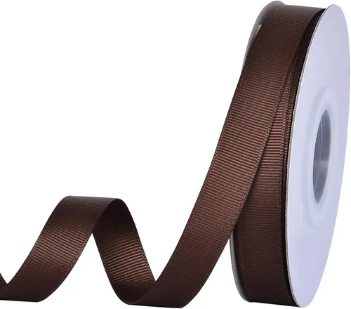 Miniatura 95 de YAMA Rollo de cinta de grogrén sólido, 1 pulgada, 25 yardas para cintas de envoltura de regalos, color blanco