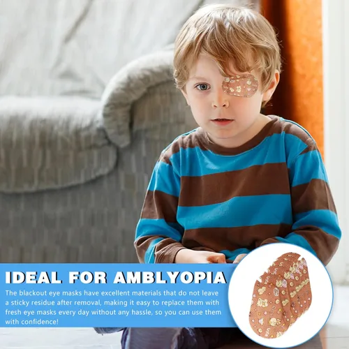 Miniatura 7 de 40 parches para ojos para niños, parches para los ojos para niños, parches adhesivos para los ojos para niños con ojo perezoso, algodón que bloquea