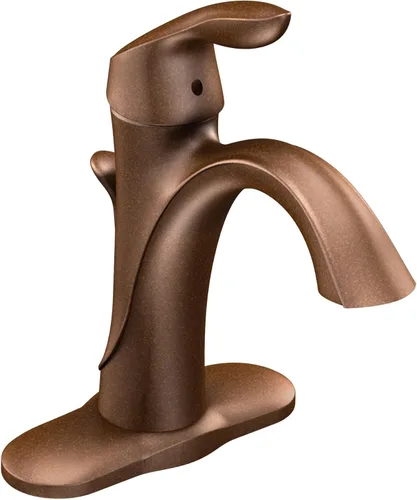 Llave monomando de arco alto Moen Eva, para baño, 6400ORB Oil Rubbed Bronze