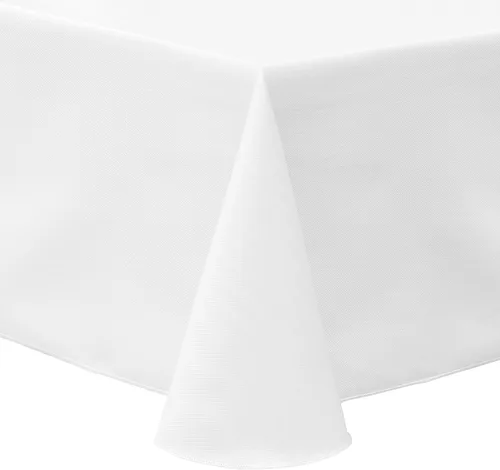 Miniatura 35 de Ultimate Textile Mantel ovalado de sarga de polialgodón 60 x 102 pulgadas, color negro