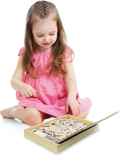 Miniatura 7 de Lexibook Bio Toys Word School, Bilingüe Español/Inglés, Juego de madera, 50 tarjetas de palabras, alfabeto, juego educativo, EDU100i2