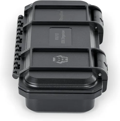 Miniatura 3 de RovyVon Caja de herramientas EDC, caja pequeña de almacenamiento para proteger equipos EDC, caja organizadora compacta EDC, 1 unidad (negro), 7 x
