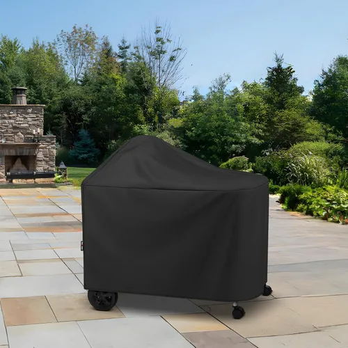 Miniatura 7 de Unicook Funda para parrilla compatible con parrillas Weber Performer Deluxe de 22 pulgadas, cubierta de barbacoa para exterior, resistente al agua