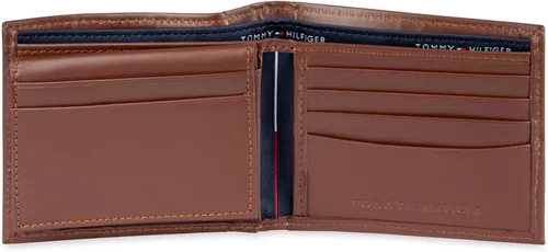 Miniatura 53 de Tommy Hilfiger Cartera de piel auténtica para hombre con ventana de identificación y múltiples ranuras para tarjetas