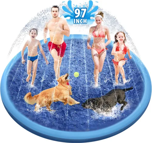 Miniatura 15 de Raxurt Alfombrilla antideslizante de 75 pulgadas para niños y perros, gruesa y duradera, para el baño, la piscina, el verano, al aire libre, Azul