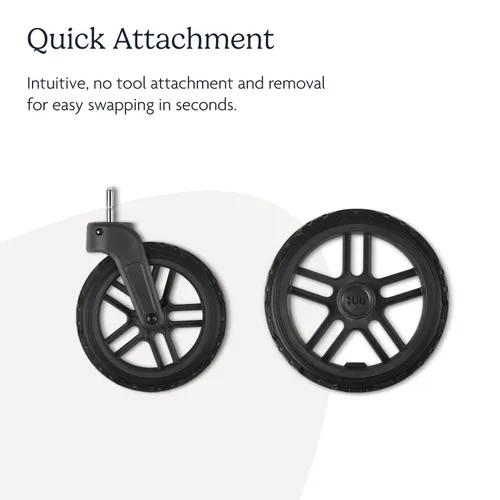 Miniatura 5 de UPPAbaby Ruedas todo terreno para cochecito Vista, Vista V2 y Vista V3, duraderas para nieve y adoquines, fijación rápida, incluye cuatro, ruedas