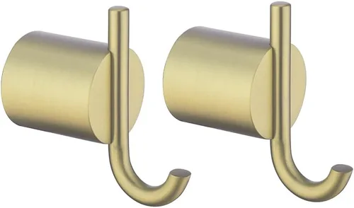 Miniatura 12 de RANDOM Gancho de toalla de oro cepillado, ganchos dorados para pared, ganchos de acero inoxidable 304 para toallas de baño, cocina, moderno gancho