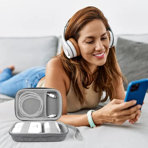 Miniatura 7 de Funda rígida de viaje compatible con UCOMX nano/para Apple MagSafe Duo/para Iseyyox/para Rtops/para LISEN cargador magnético plegable inalámbrico 3