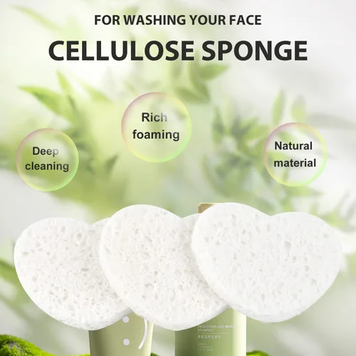 Miniatura 4 de 50 esponjas faciales comprimidas, esponja facial de celulosa 100% natural, esponjas cosméticas profesionales de spa para limpieza facial, mascarilla