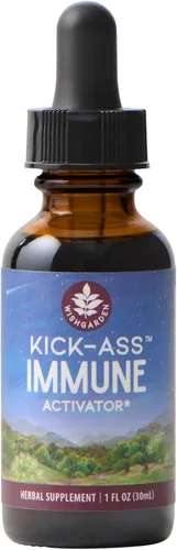 WishGarden Herbs Kick-Ass Activador Inmune – Suplemento de apoyo a la inmunidad a base de hierbas para adultos, refuerzo inmunológico a base de