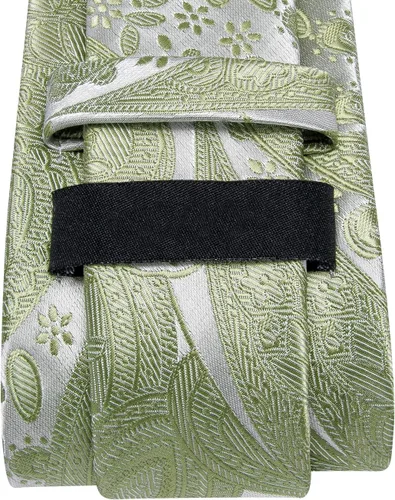 Miniatura 233 de Dubulle Corbata tejida de cachemira para hombre y gemelos de pañuelo para hombre, conjunto de gemelos para boda formal y negocios