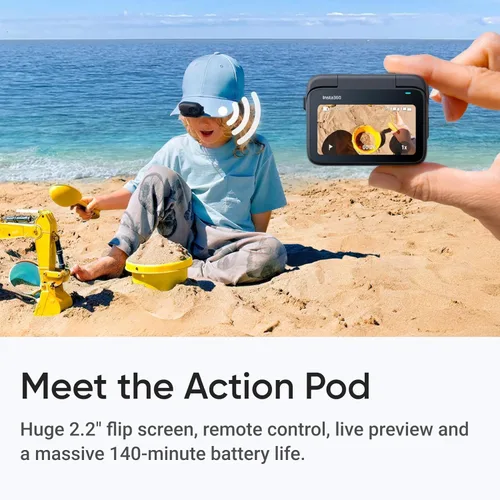 Miniatura 5 de Insta360 Cámara de acción GO 3S 4K edición estándar, color negro medianoche, 64 GB
