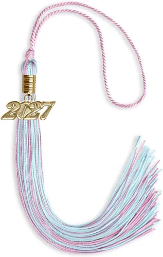 Miniatura 158 de Endea Graduation - Borla de doble color mixto con fecha dorada (negro/dorado antiguo, 2021)