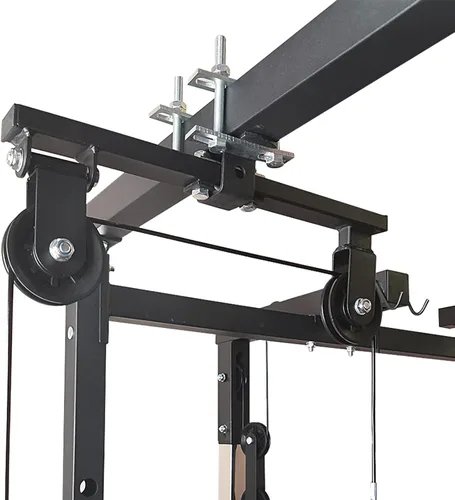Miniatura 3 de Accesorio de polea para rack de potencia, máquina desplegable LAT - Sistema de polea doble de cable y peso para entrenamiento de fuerza en gimnasio