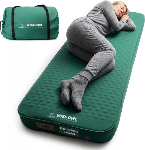 Miniatura 13 de Wise Owl Outfitters - Almohada de camping - Almohada de espuma viscoelástica para viajes en avión, senderismo, mochilero y uso al aire libre - Verde
