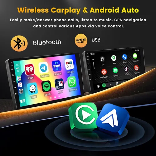 Miniatura 3 de [4Core 64G] Android 15 Estéreo de coche para Honda Civic 2006-2011, Hikity 10.1 pulgadas pantalla táctil Civic Car Radio inalámbrico Carplay Android