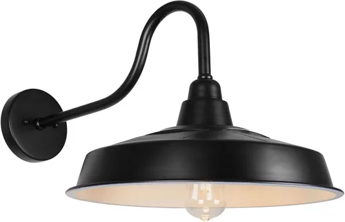 Miniatura 13 de Luz solar de granero para exterior, luces de pared al aire libre del atardecer al amanecer, funciona con energía solar, aplique de pared exterior