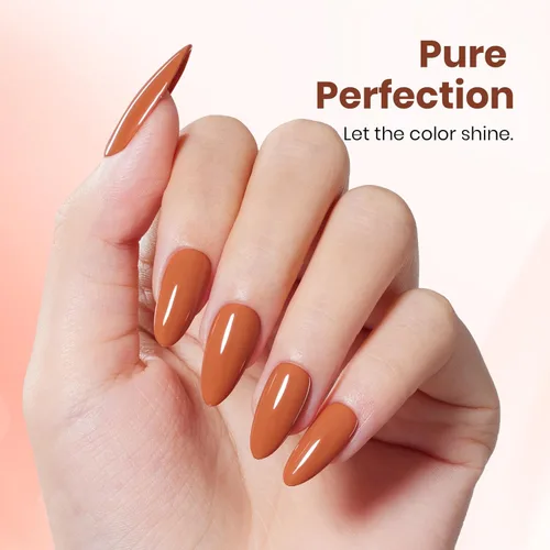 Miniatura 423 de Beetles - Esmalte de uñas de gel marrón – 0.5 onzas líquidas de esmalte de gel marrón oscuro, lámpara LED UV para uñas, regalo de manicura para I