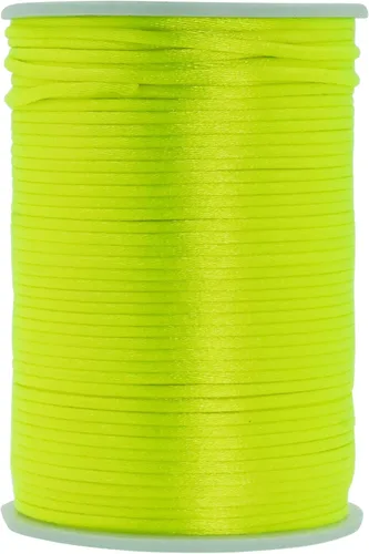 Miniatura 122 de Mandala Crafts Cordón de Satén de Nailon 2mm Cordón Rattail Champagne - 100 Yardas Cordón de Nailon Chino para Nudos Cordón de Seda Cola de Rata